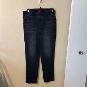 Spanx Denim Straight Leg Pull On Stretch Jeans